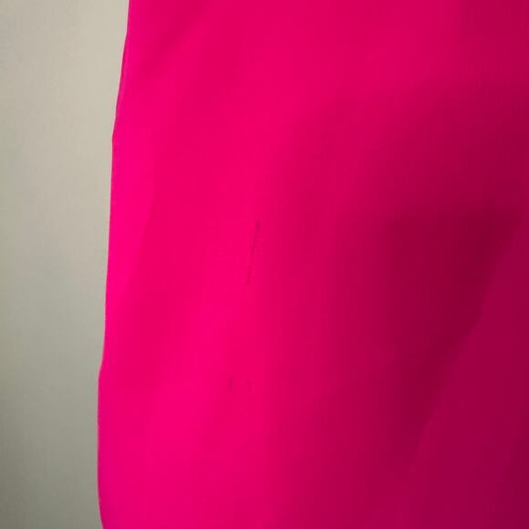 Amanda Uprichard hot pink flutter sleeve v-neck top size M - Picture 13 of 13